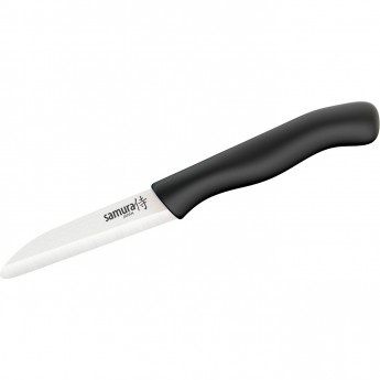 Фруножик "SAMURA" овощной 75 мм с чёрной рукоятью, циркониевая керамика SC-0011BL/K